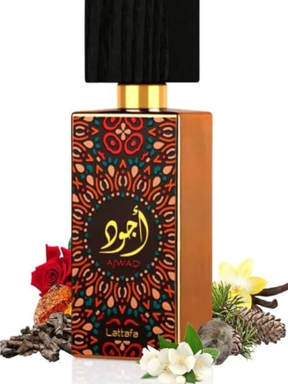 Lattafa Awad Women Eau de Parfum - Black & Orange Bottle